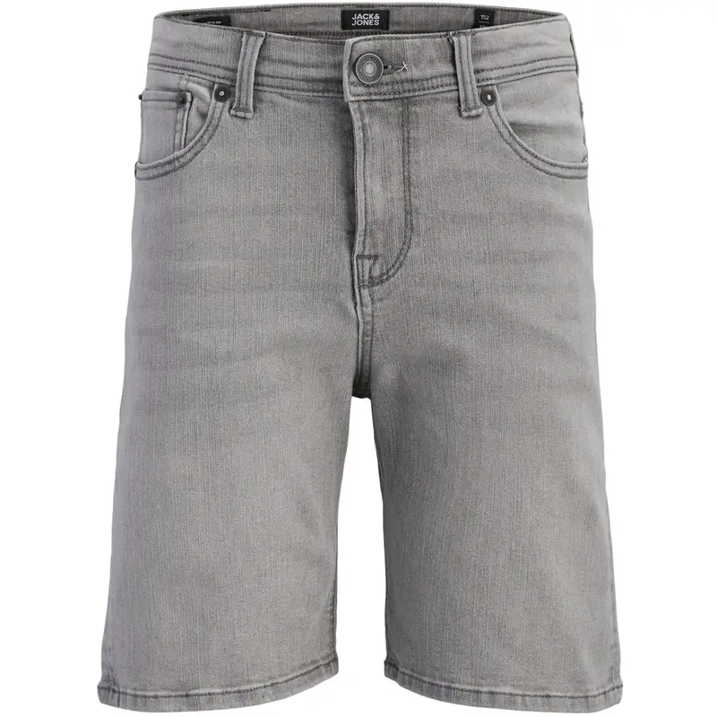 Jack & Jones Junior Grey Denim Jjirick Jjoriginal Shorts At 999 Jnr 1