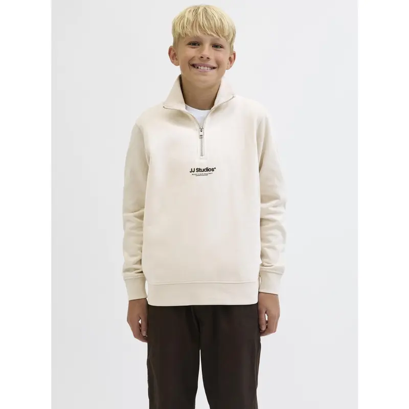 Jack & Jones Junior Moonbeam Jjesoho Sweat Quarter Zip Hn Noos Jnr 2