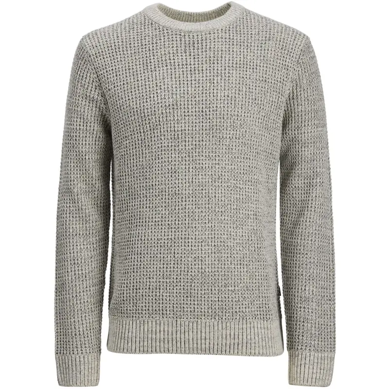 Jack & Jones Junior Moonbeam Twisted W. Black/White Jjglobal Knit Crew Neck Jnr 1