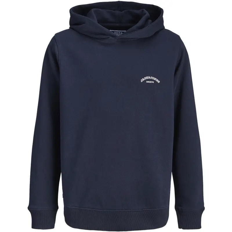 Jack & Jones Junior Navy Blazer Jjcollege Logo Sweat Hood Jnr 1