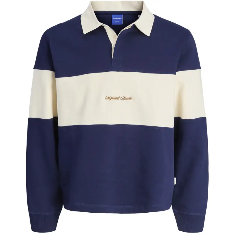 Jack & Jones Junior Ocean Cavern Jornorrebro Blocking Sweat Polo Jnr 1