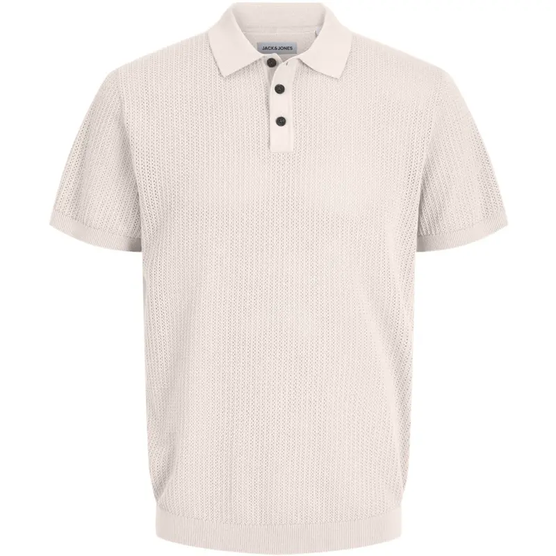 Jack & Jones Junior Sea Salt Jjjess Knit Polo Ss Jnr 1