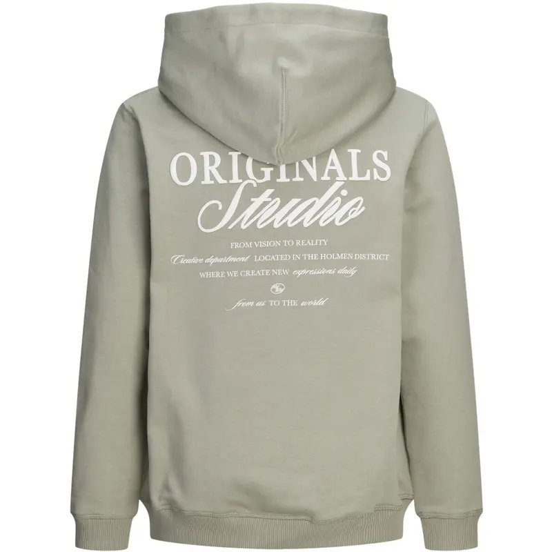Jack & Jones Junior Seagrass Jornorrebro Typo Back Sweat Hood Sn Jnr 3