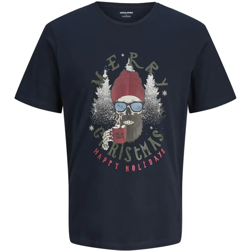 Jack & Jones Junior Sky Captain Jjnoel Xmas Tee Ss Crew Neck Jnr 1