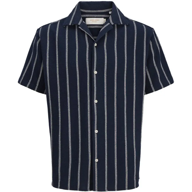 Jack & Jones Junior Sky Captain Stripes Jorcoba Stripe Resort Shirt Ss Sn Jnr 1