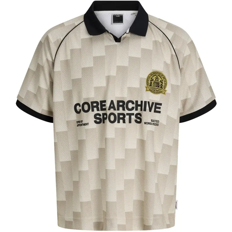 Jack & Jones Junior Sweet Corn Aop Jcobreeze Football Aop Mesh Tee Ss Jnr 1