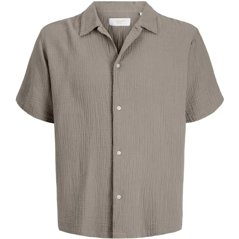 Jack & Jones Junior Vintage Khaki Jornantucket Double Cloth Shirt Ss Jnr 1