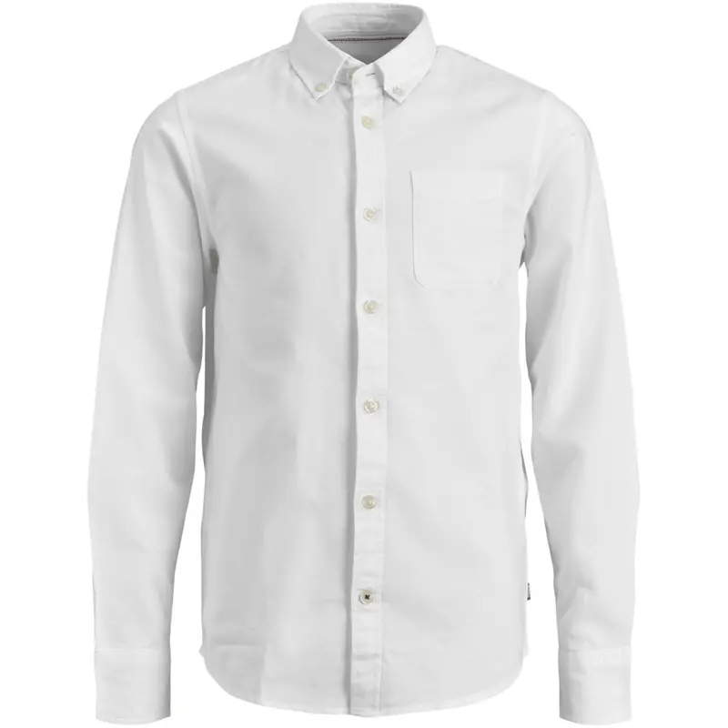 Jack & Jones Junior White Jjeoxford Shirt L/S Noos Jnr 1