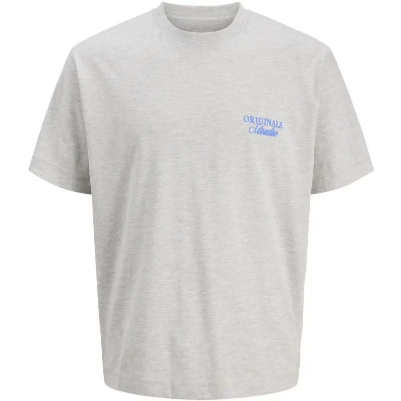 Jack & Jones Junior White Melange Jornorrebro Typo Tee Ss Crew Neck Sn Jnr 1