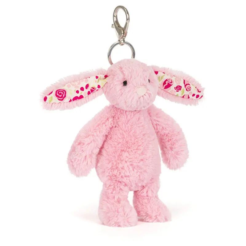 Jellycat Blushkin Blossom Luxe Bunny Bag Charm 1