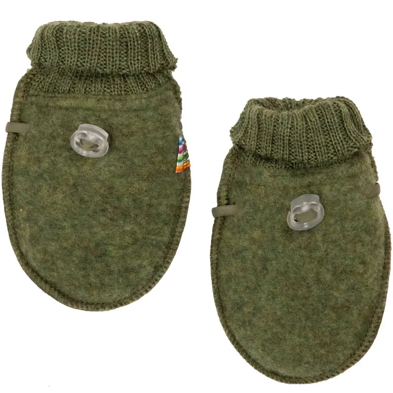 Joha Dark Olive Mittens 1