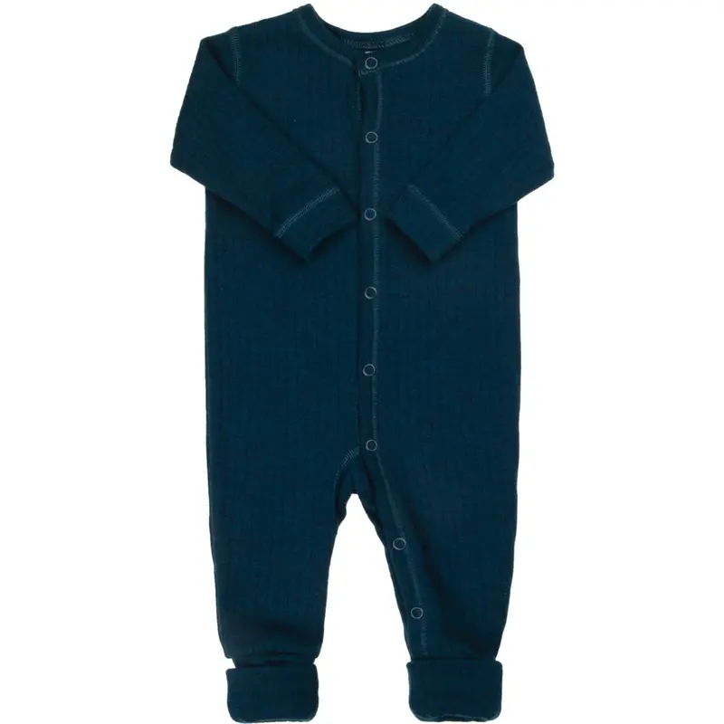 Joha Dark Turquoise Nightsuit 2-In-1 Fødder 1