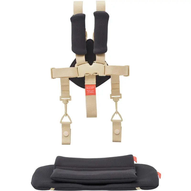 Kaos Charcoal Black Klapp® Jr. Harness & Cushion Set 1