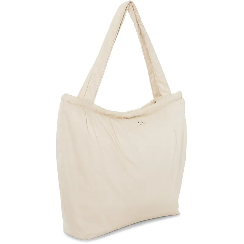 Kas Kopenhagen Beige Kas Multi Purpose Tote With Fold 1