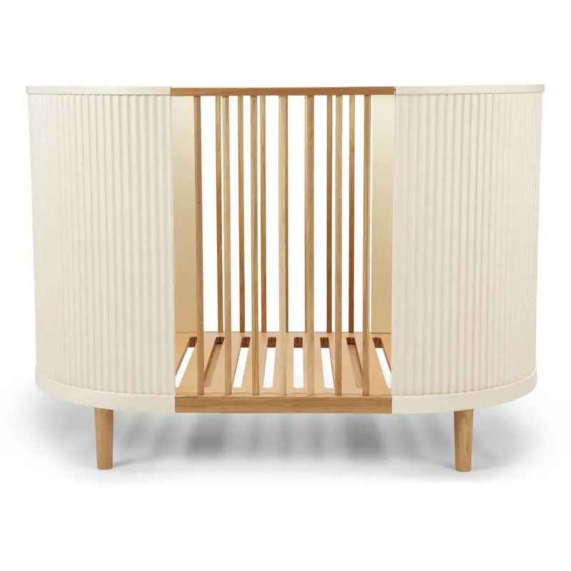 Kas Kopenhagen Cream Oak Kai Baby Cot 1