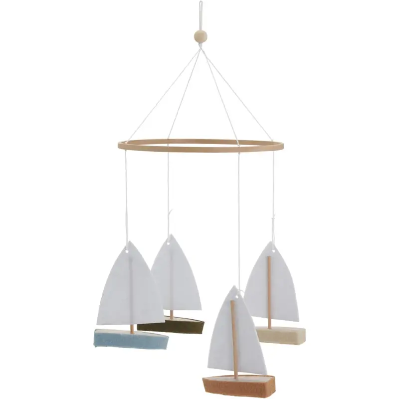 Kas Kopenhagen Multi Color Boat Baby Mobile 1