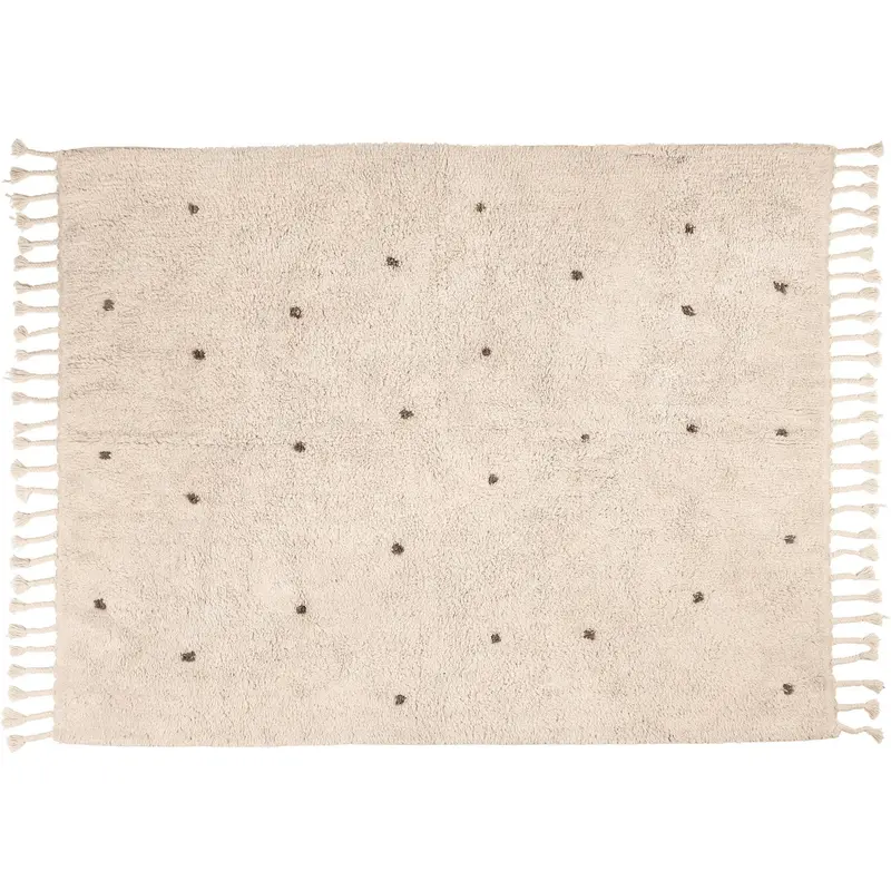 Kas Kopenhagen Natural/Brown Dots Small Rug 140X200 1