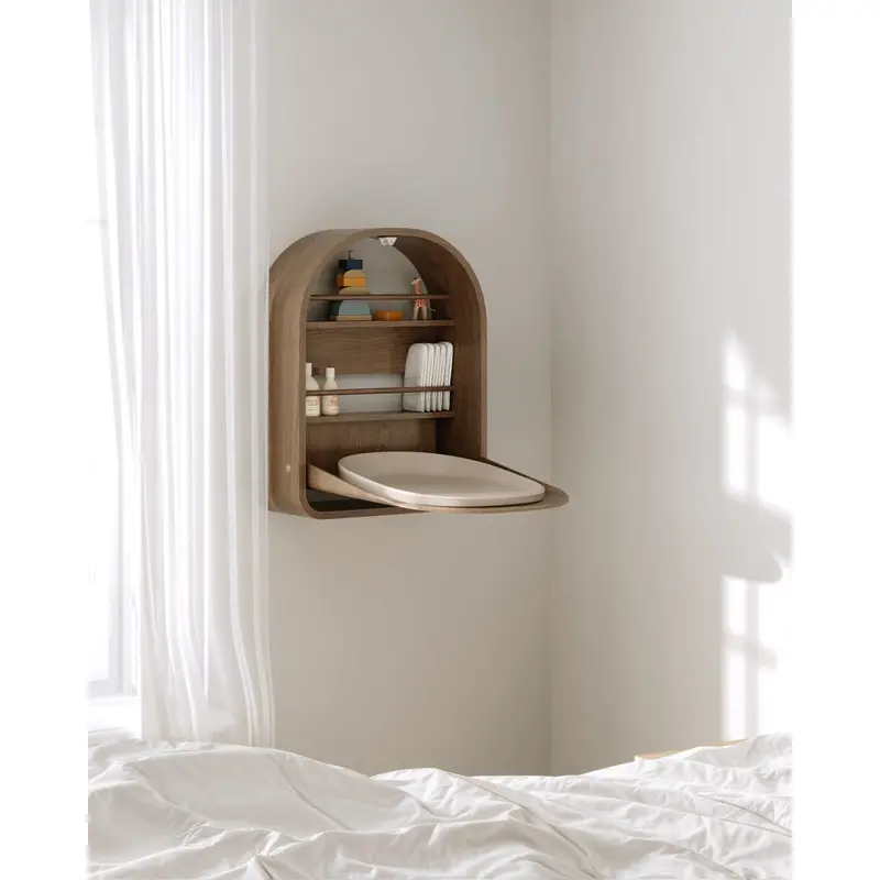 Kas Kopenhagen Smoked Oak Kai Wall Changing Table Smoked Oak 2