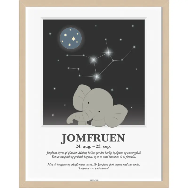 Kids By Friis A3 Poster M. Stjernetegn, Jomfruen 1