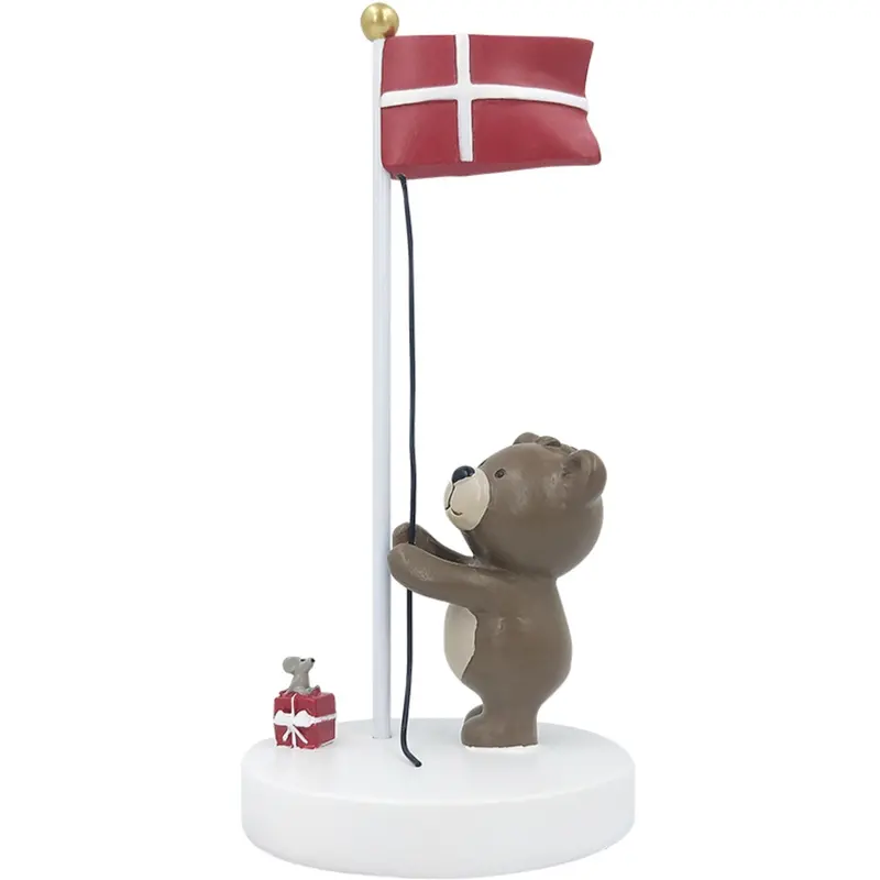 Kids By Friis Bordflag, Teddy With Mus Og Gave 1