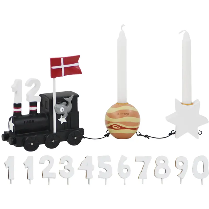 Kids By Friis Fisken Birthday Train M. Planet Og Stjerne 1