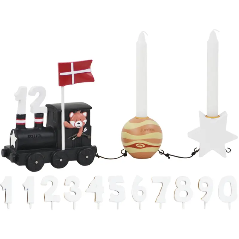 Kids By Friis Skytten Birthday Train M. Planet Og Stjerne 1