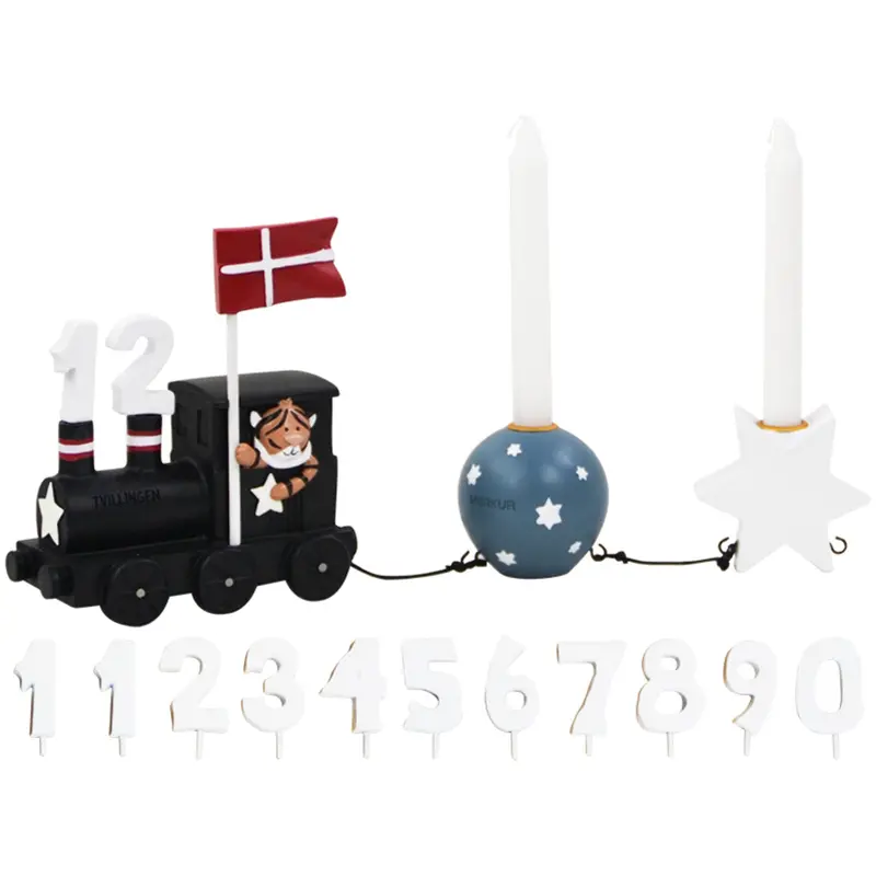 Kids By Friis Tvillingen Birthday Train M. Planet Og Stjerne 1