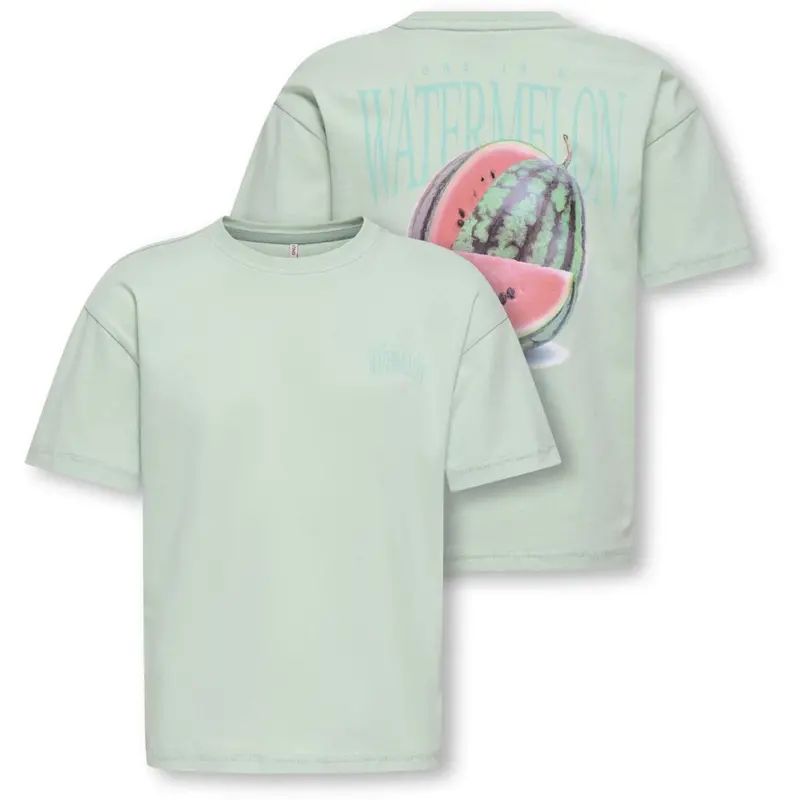 Kids Only Aqua Foam Watermelon Koghelen Life S/S Loose Tee Jrs Noos 1