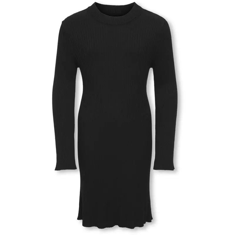 Kids Only Black Kogbianka Life Ls Rib Dress Knt 1