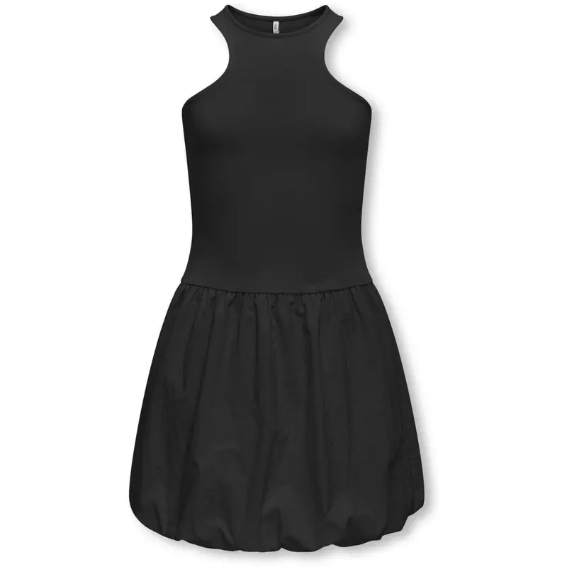 Kids Only Black Lia Ballon Mix Short Dress 1