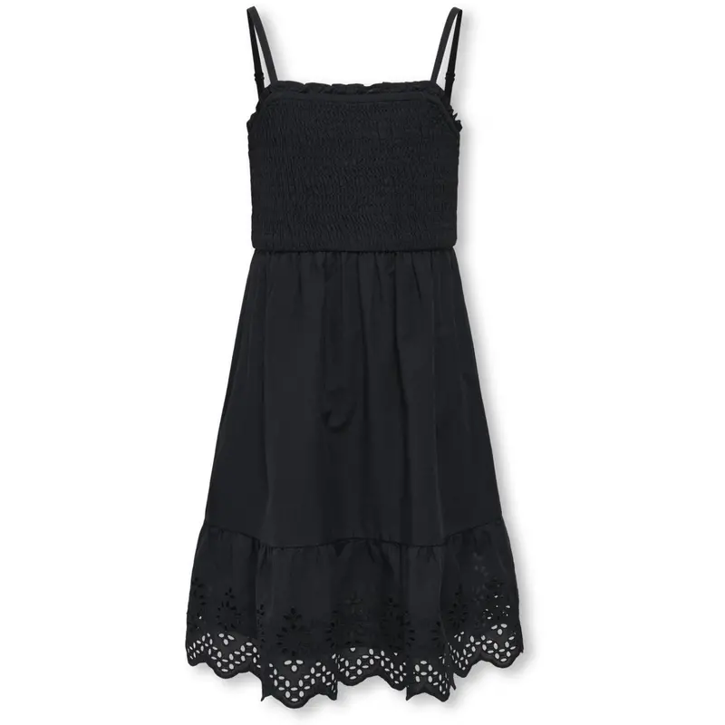 Kids Only Black Lou Life Emb Smock Dress 1
