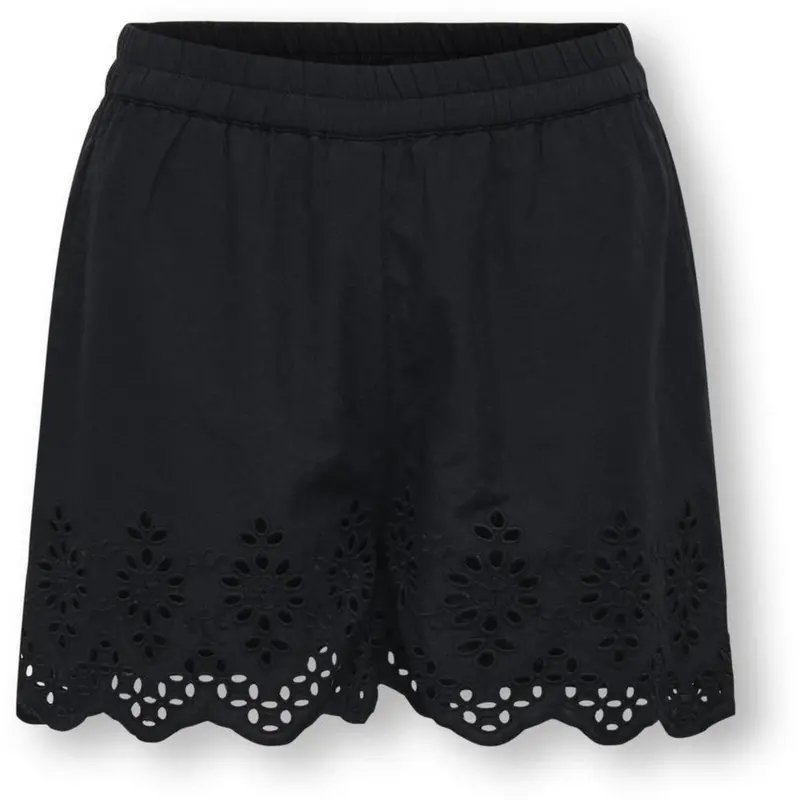 Kids Only Black Lou Life Embroidery Shorts 1