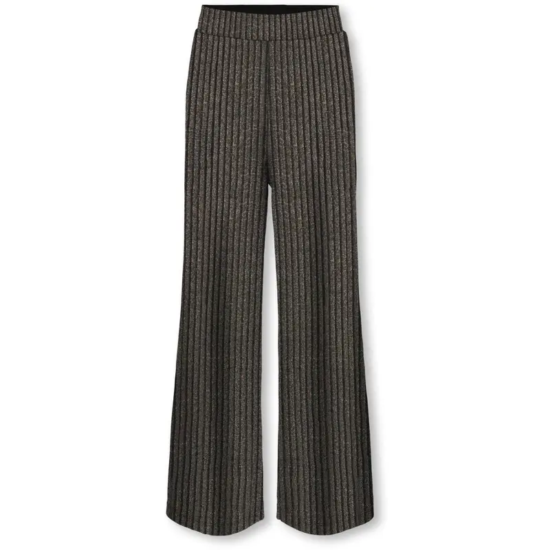 Kids Only Black Lurex Light Gold/Silver/Wide Stripe Kogqueen Glitter Pants Bf Jrs 1