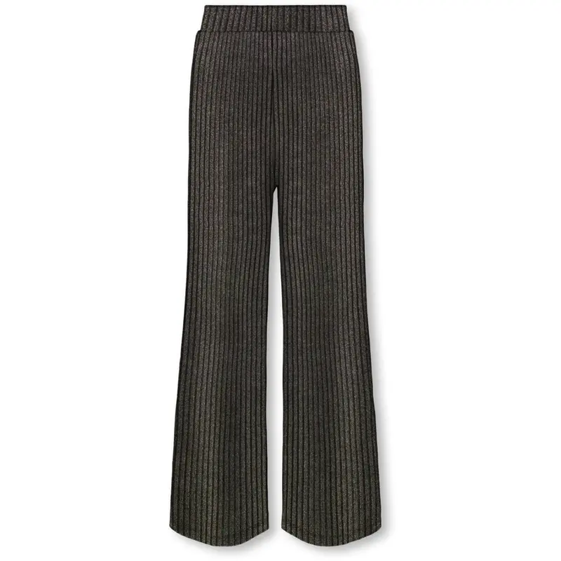 Kids Only Black Lurex Light Gold/Silver/Wide Stripe Kogqueen Glitter Pants Bf Jrs 2