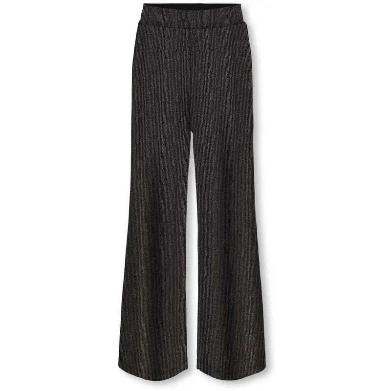 Kids Only Black Lurex Rose Gold/Stripe Kogqueen Glitter Pants Bf Jrs 1