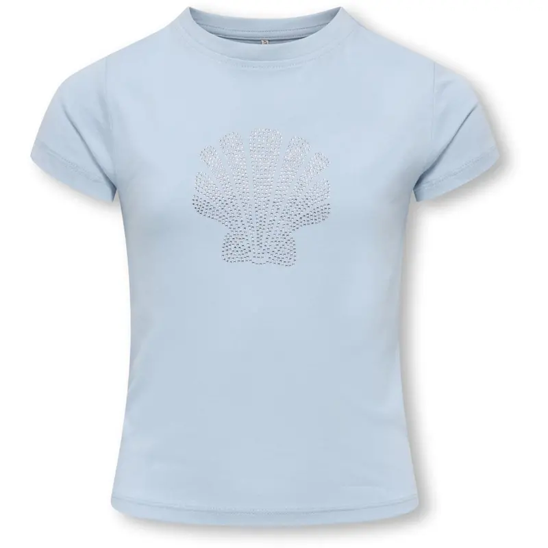 Kids Only Cashmere Blue Seashell Kogkira Life Ss Blng O-Neck Baby Tee Jrs 1