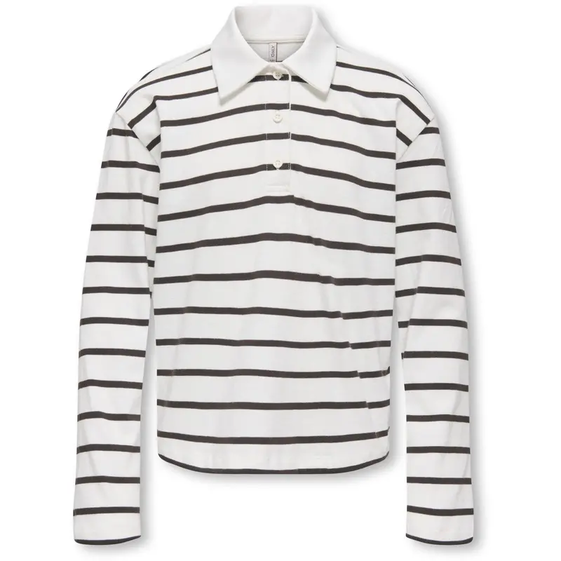 Kids Only Chocolate Torte Cd Stripes Kogsira L/S Polo Cs Jrs 1