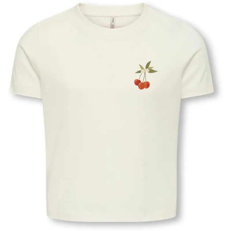 Kids Only Cloud Dancer Cherry Kogannbel-Sun Life S/S Short Tee Cs Jrs 1
