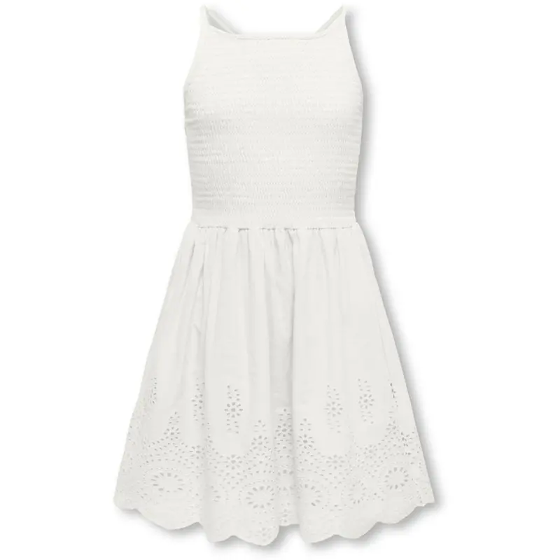 Kids Only Cloud Dancer Kogbondi Life Strap Emb Dress Wvn 1