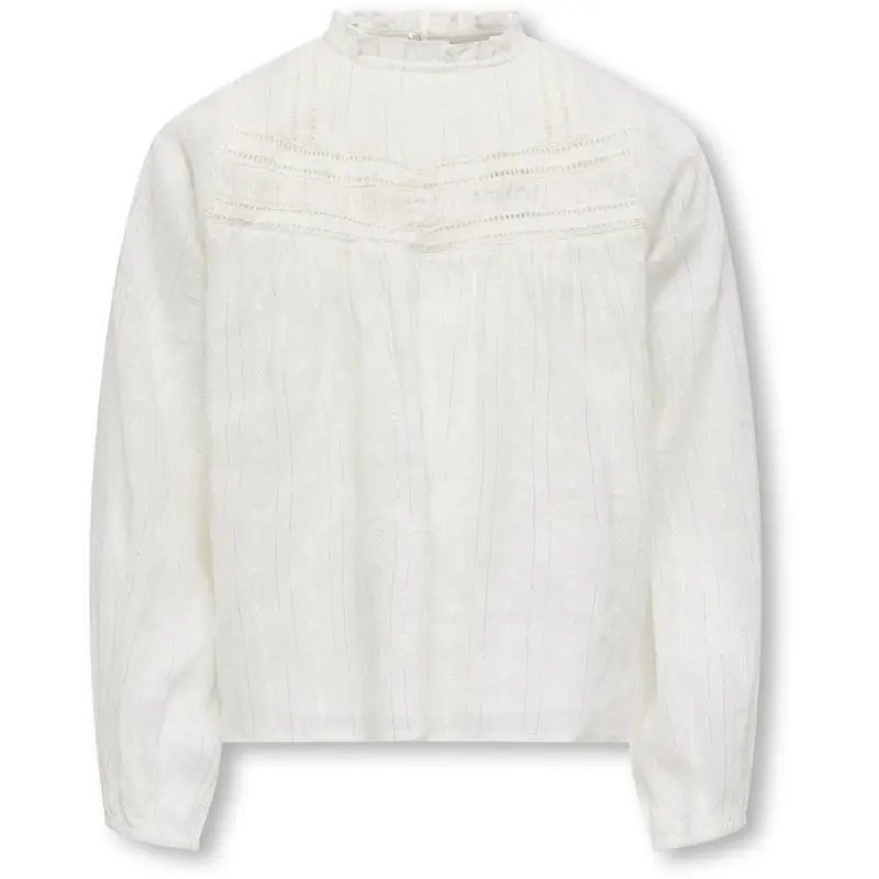 Kids Only Cloud Dancer Lurex Kogrhea L/S Glitter Top Wvn 1