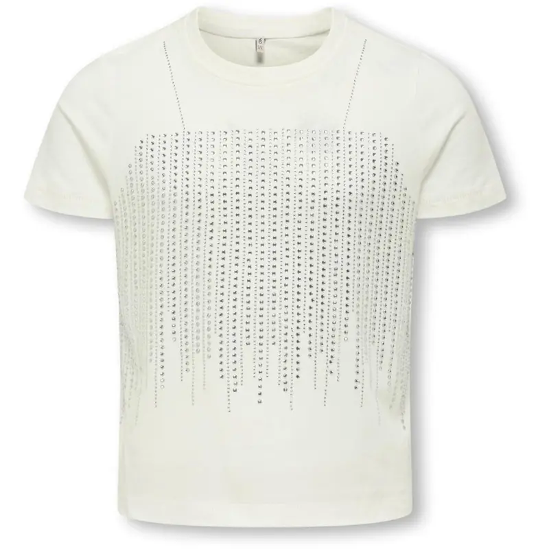 Kids Only Cloud Dancer Rhinestone Silver Kogbillie Life S/S Stone Top Jrs 1