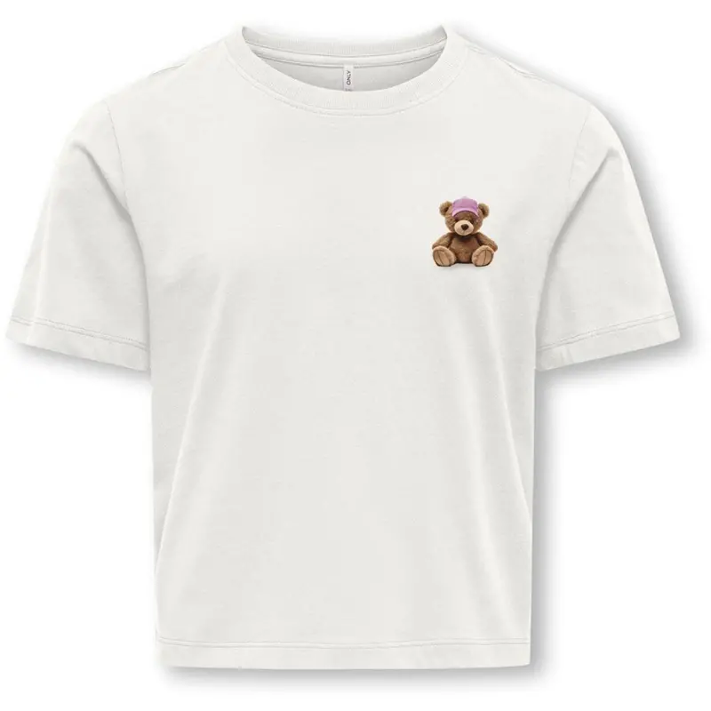 Kids Only Cloud Dancer Teddy Cap Kogrex S/S Printed Top Jrs 1