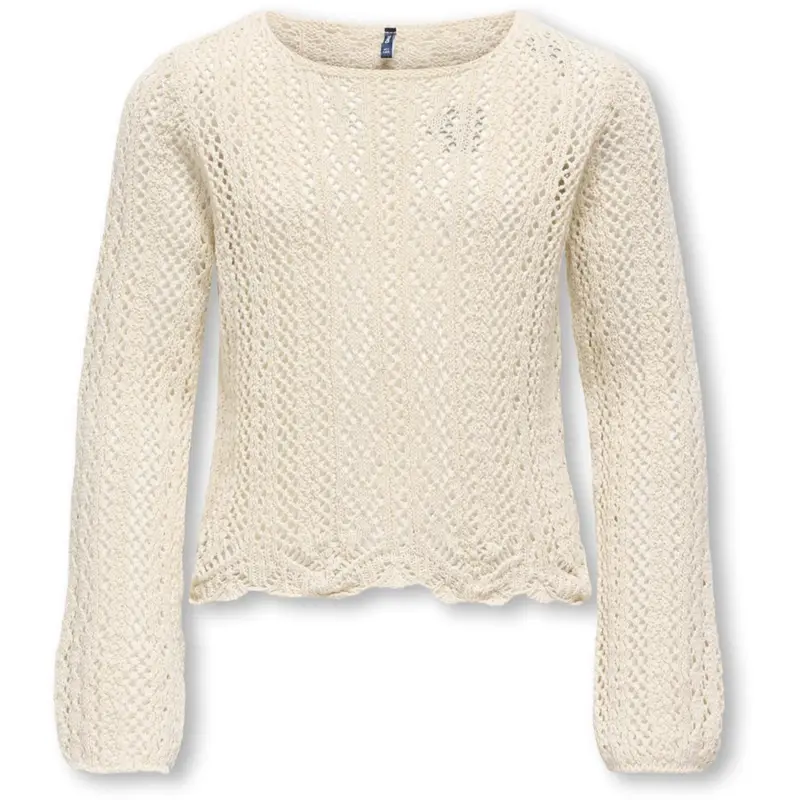 Kids Only Ecru Kognola Wa Life L/S Pullover Knt 1