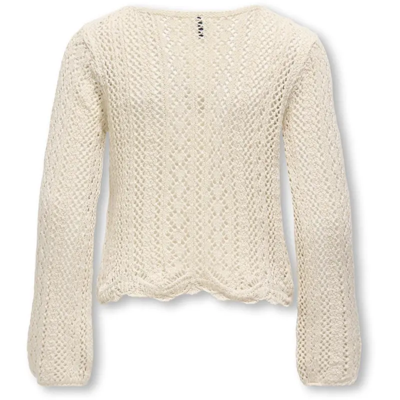 Kids Only Ecru Kognola Wa Life L/S Pullover Knt 3
