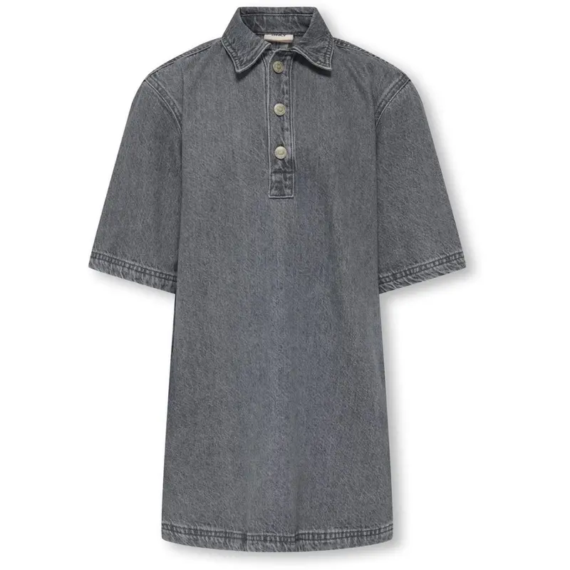 Kids Only Grey Denim Koggry S/S Dress Dnm Azg 1