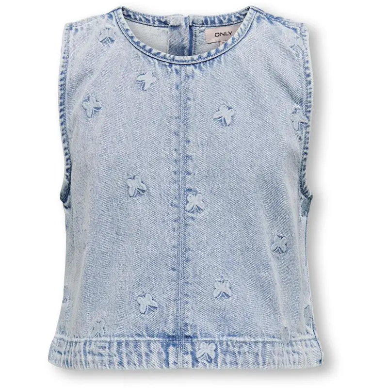Kids Only Light Blue Denim Butterfly Freja Butterfly Top Denim 1