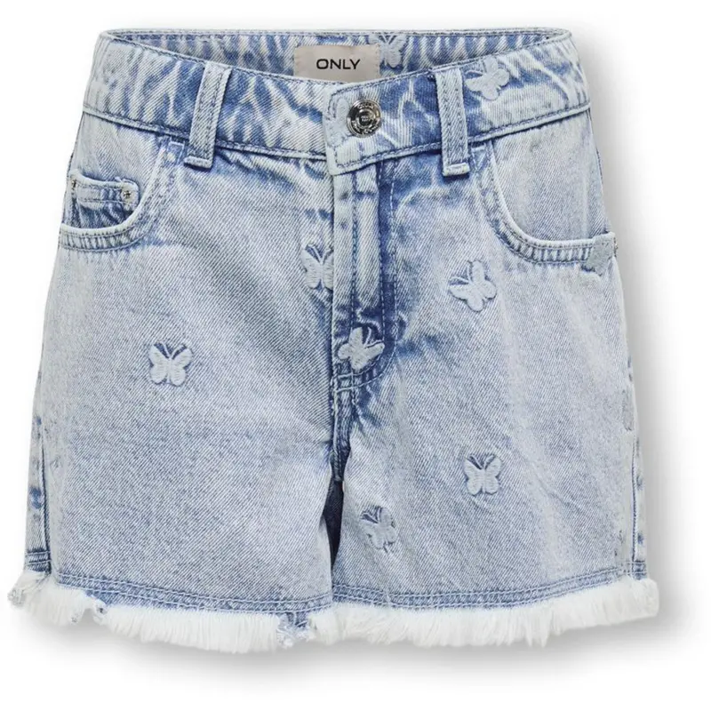 Kids Only Light Blue Denim Butterfly Robyn Butterfly Shorts Denim 1