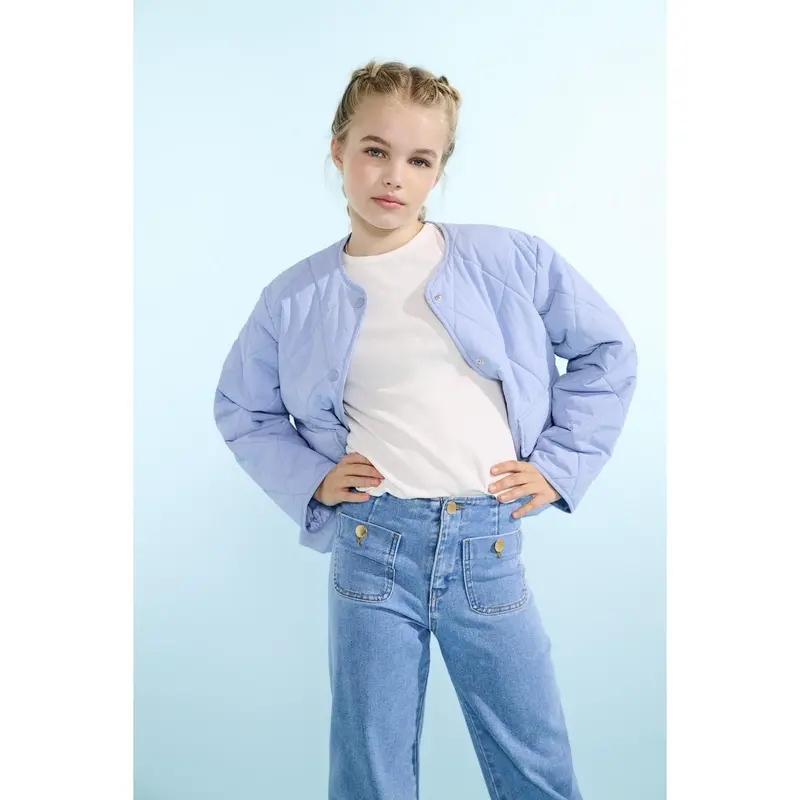 Kids Only Light Blue Denim Kogmadeline Hw Wide Pocket Dnm Gua 2