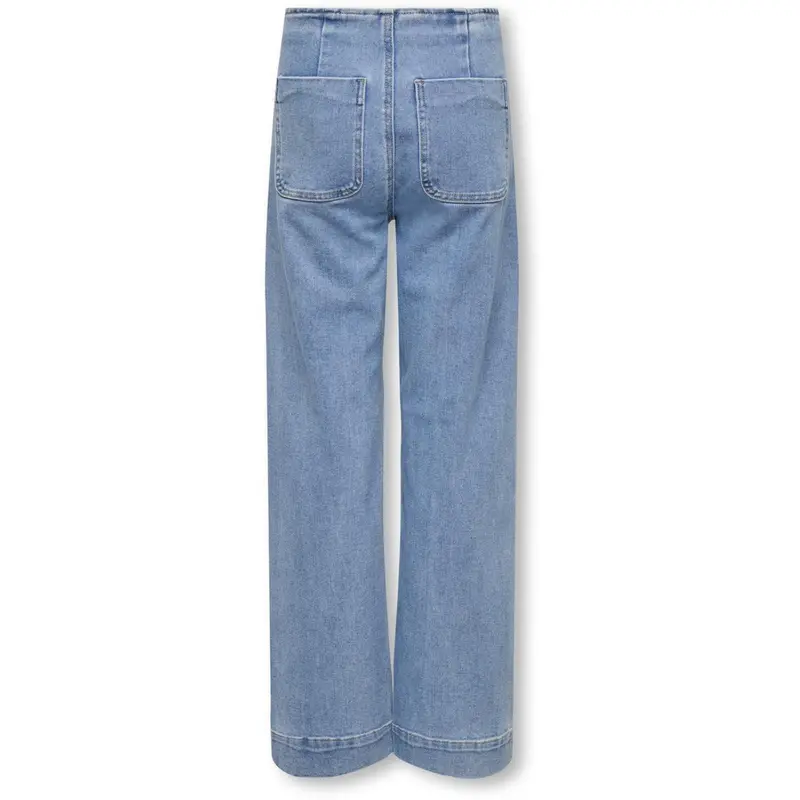 Kids Only Light Blue Denim Kogmadeline Hw Wide Pocket Dnm Gua 4