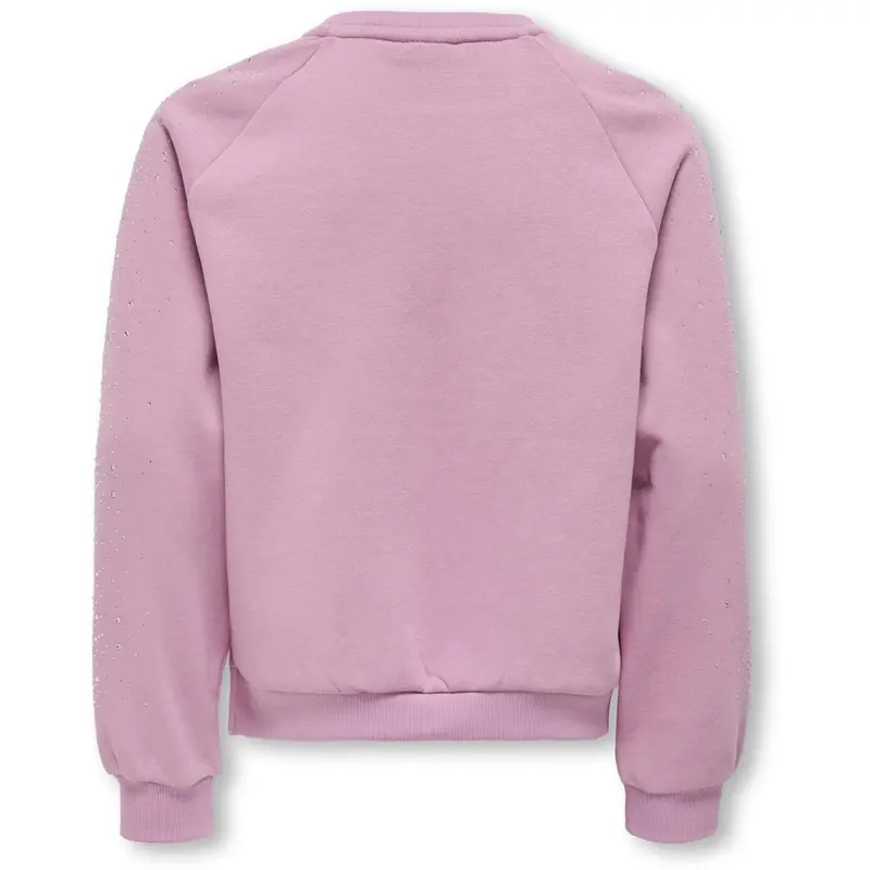 Kids Only Mauve Orchid Rhinestones Kogzenna Life Ls Oversize Rhinestone Swt 3